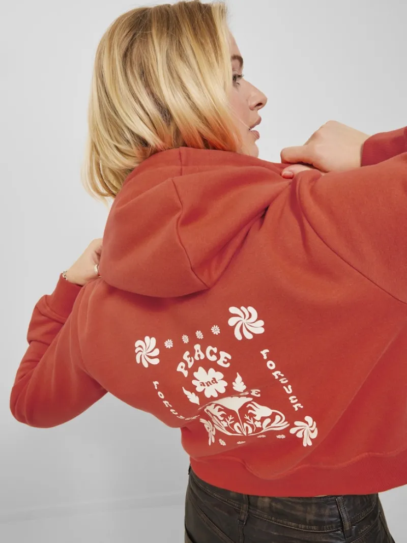JJXX Pullover & Sweatshirts*JXROWAN RLX LS SHORT HOOD SWT poinciana