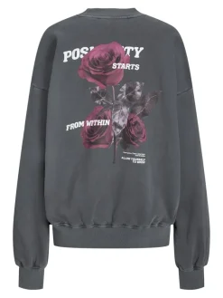 JJXX Pullover & Sweatshirts*JXSANDRA RLX LS WASH CREW SWT Black