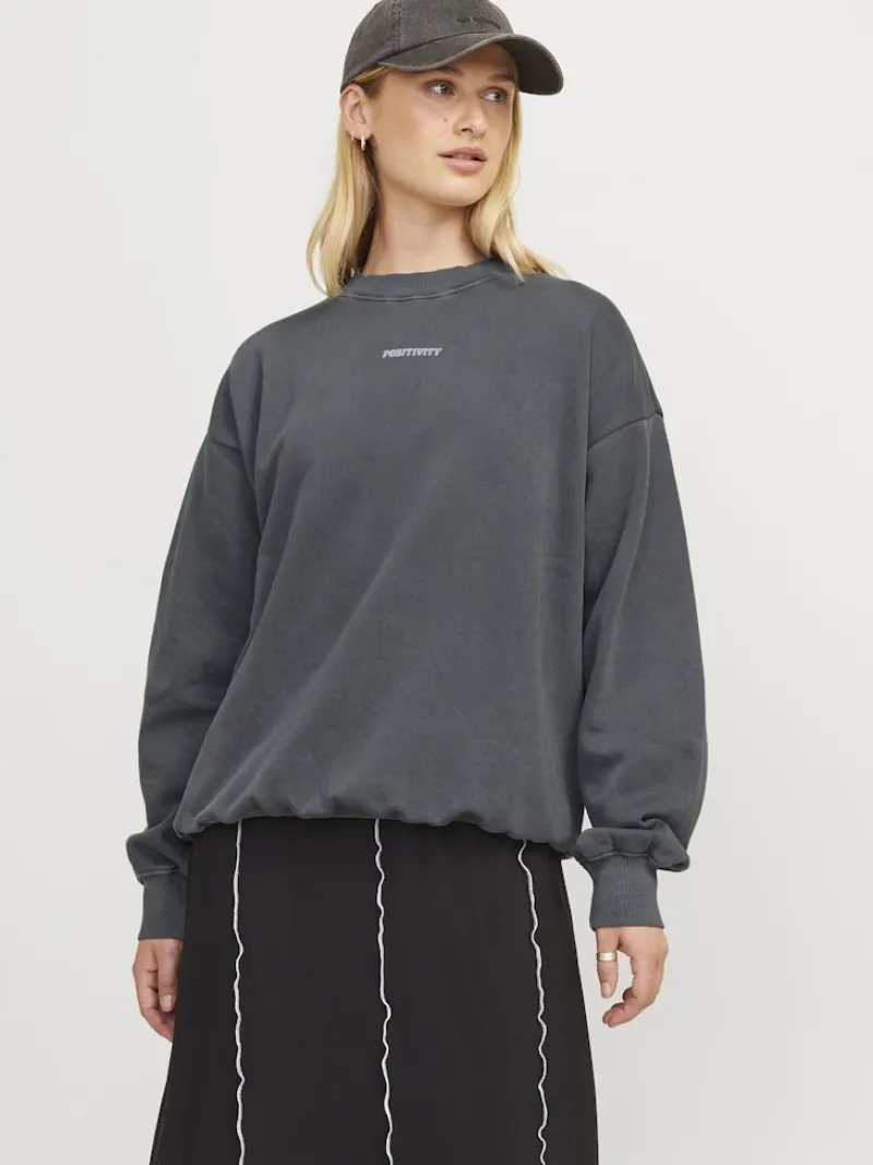 JJXX Pullover & Sweatshirts*JXSANDRA RLX LS WASH CREW SWT Black