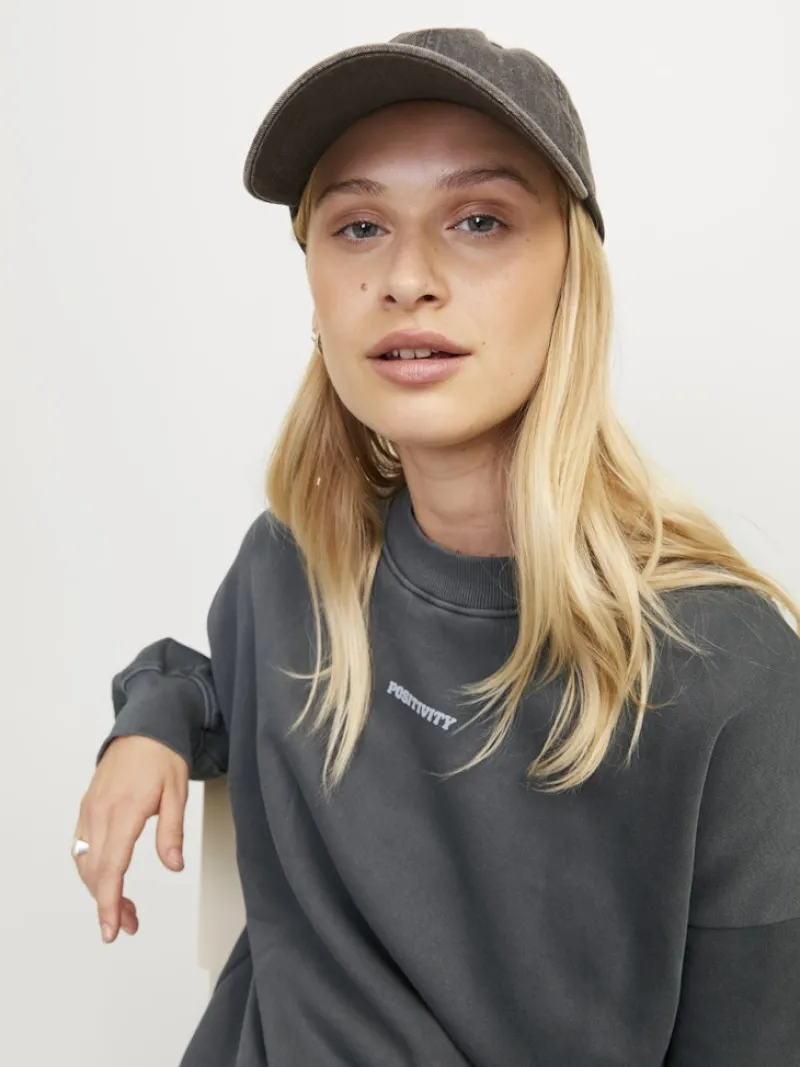 JJXX Pullover & Sweatshirts*JXSANDRA RLX LS WASH CREW SWT Black