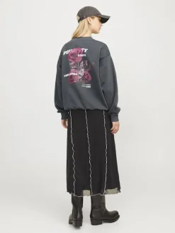 JJXX Pullover & Sweatshirts*JXSANDRA RLX LS WASH CREW SWT Black