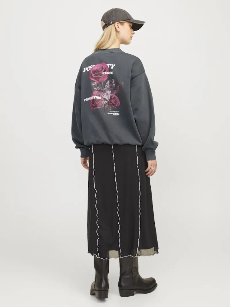 JJXX Pullover & Sweatshirts*JXSANDRA RLX LS WASH CREW SWT Black