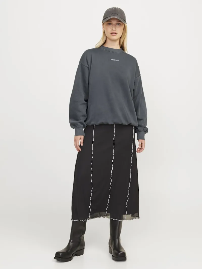 JJXX Pullover & Sweatshirts*JXSANDRA RLX LS WASH CREW SWT Black