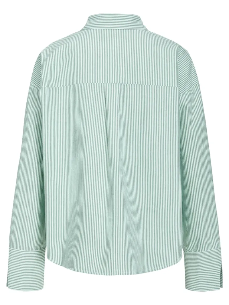 JJXX Blusen*JXSIVA OXFORD LS SHIRT WVN Grayed Jade