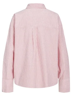 JJXX Blusen*JXSIVA OXFORD LS SHIRT WVN Fiery Red