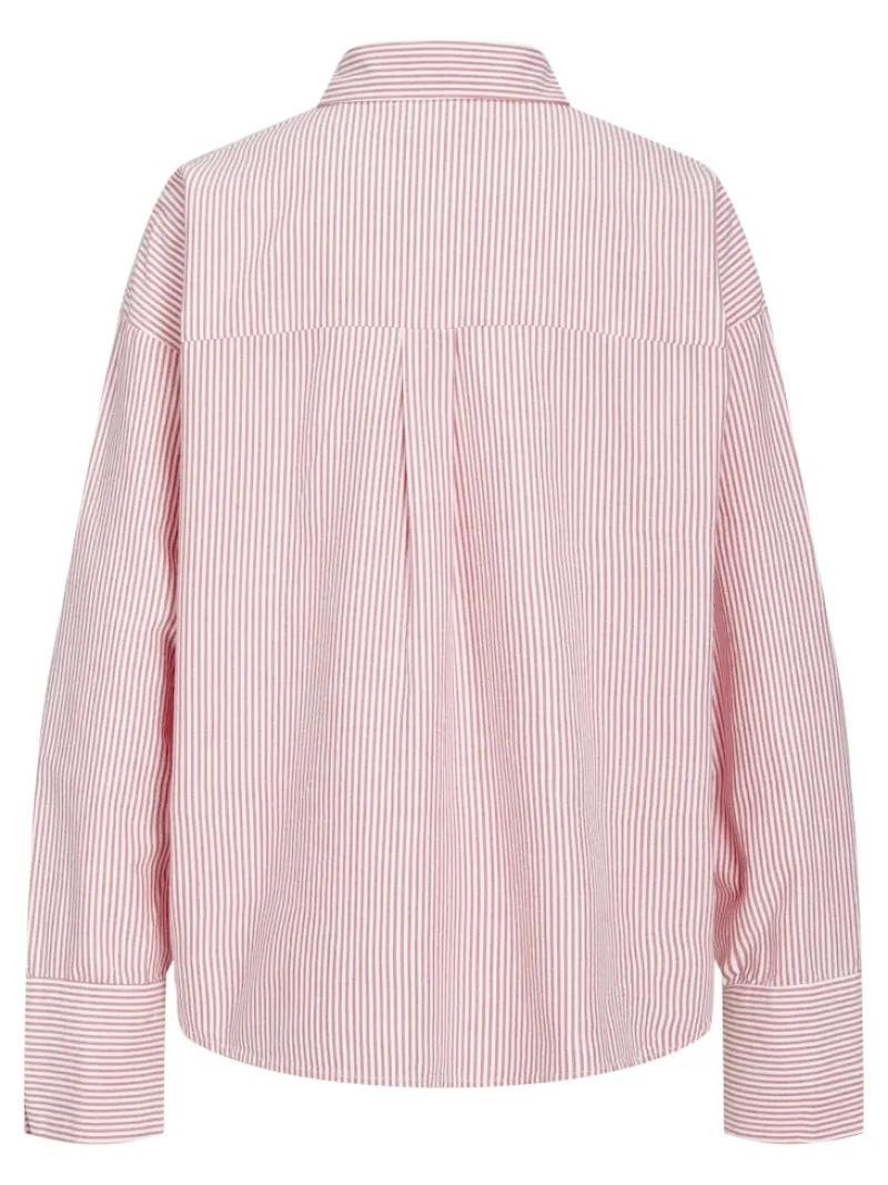 JJXX Blusen*JXSIVA OXFORD LS SHIRT WVN Fiery Red