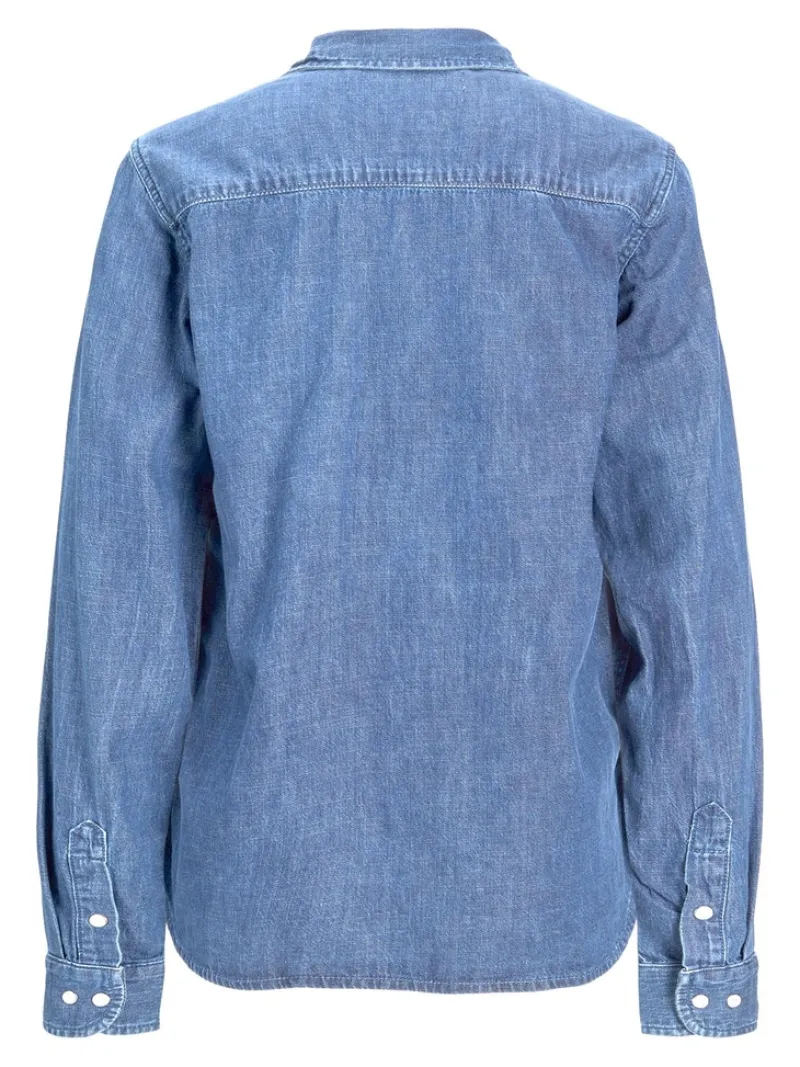 JJXX Blusen*JXSOPHI LS DENIM SHIRT NOOS Medium Blue Denim