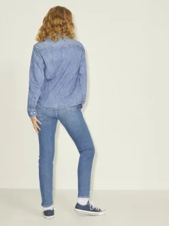 JJXX Blusen*JXSOPHI LS DENIM SHIRT NOOS Medium Blue Denim