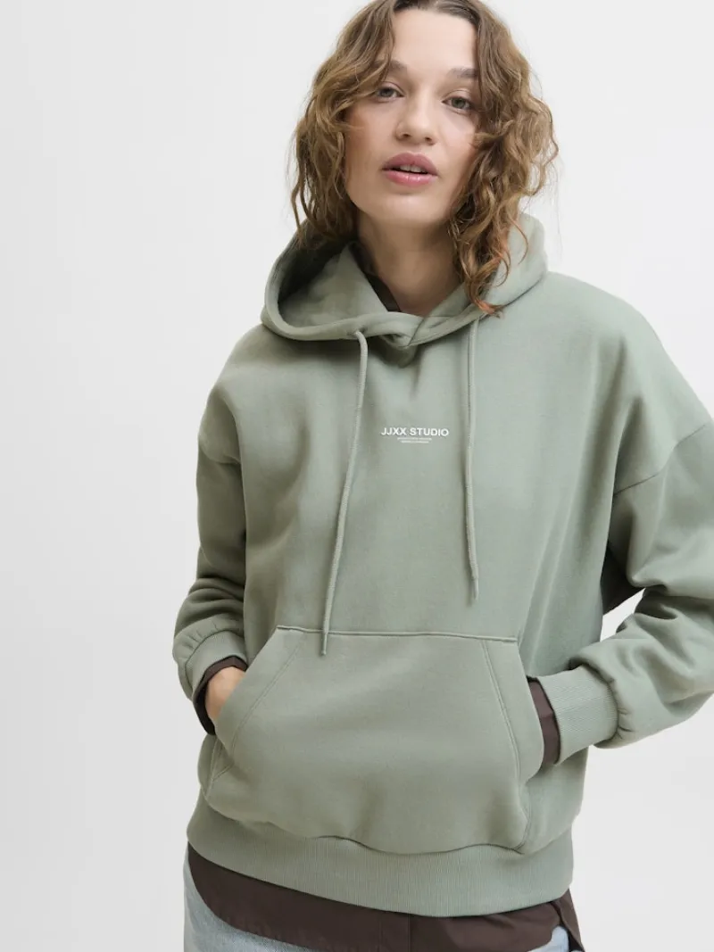 JJXX Pullover & Sweatshirts*JXSTUDIO VESTERBRO LS RLX HOOD SWT NOOS sea spray