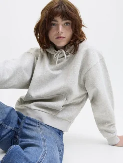 JJXX Pullover & Sweatshirts*JXSTUDIO VESTERBRO LS RLX HOOD SWT NOOS Light Grey Melange