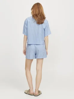 JJXX Shorts*JXWINDY SEERSUCKER HW SHORTS WVN SN Little Boy Blue