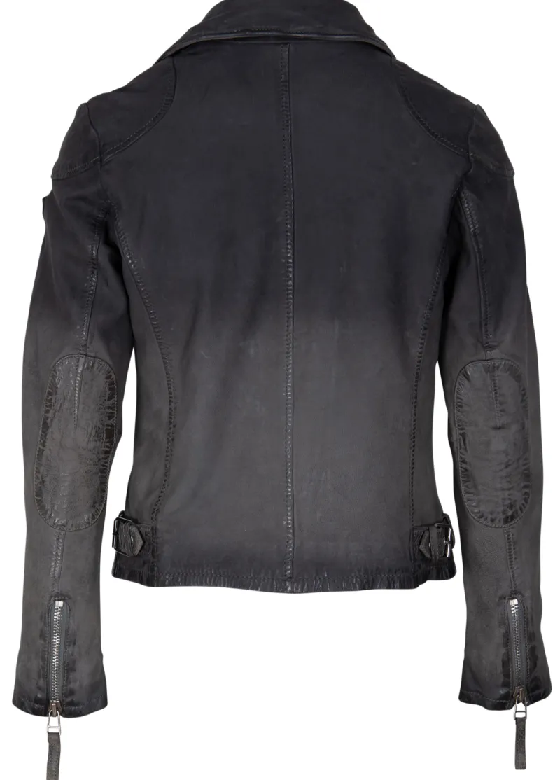 Gipsy Jacken*KANDY LAMOV - Lederjacke dusty blue DustyBlue