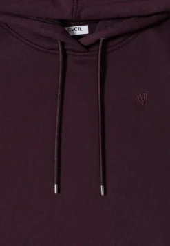 Cecil Pullover & Sweatshirts*Kapuzen Sweatshirt eggplant red