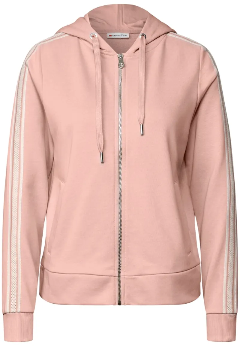 Street One Pullover & Sweatshirts*Kapuzenjacke mit Dekotape faded rose