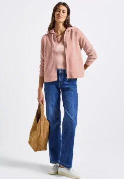 Street One Pullover & Sweatshirts*Kapuzenjacke mit Dekotape faded rose