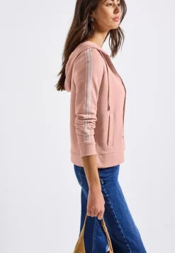 Street One Pullover & Sweatshirts*Kapuzenjacke mit Dekotape faded rose
