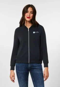 Street One Pullover & Sweatshirts*Kapuzenjacke mit Print Black