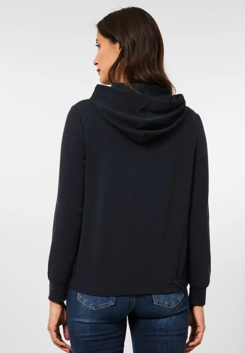 Street One Pullover & Sweatshirts*Kapuzenjacke mit Print Black