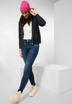 Street One Pullover & Sweatshirts*Kapuzenjacke mit Print Black