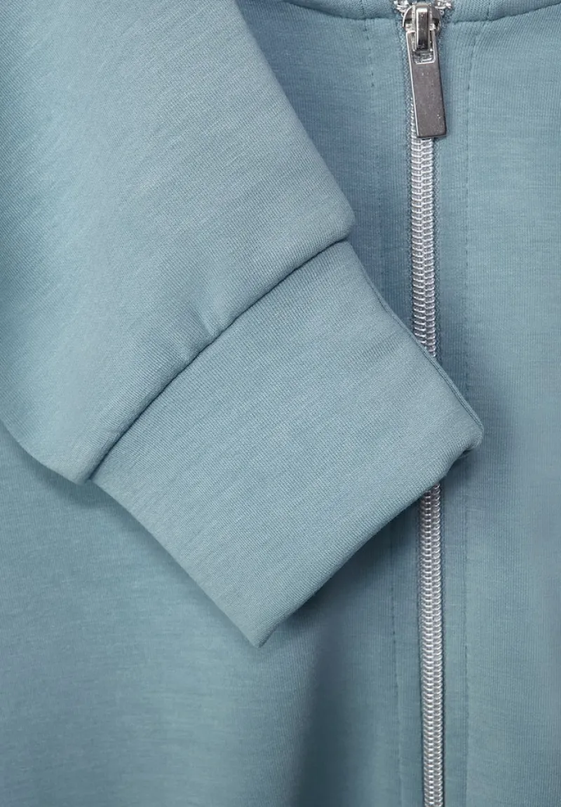 Street One Pullover & Sweatshirts*Kapuzenjacke mit Print milky jade blue