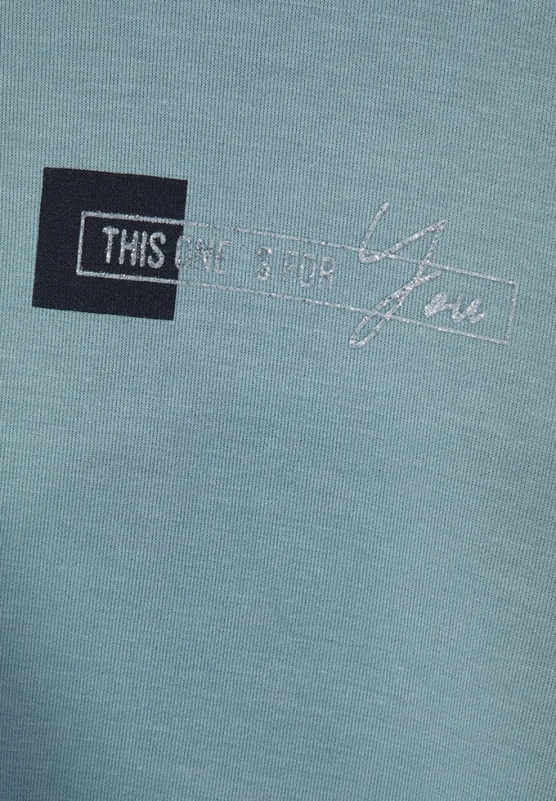 Street One Pullover & Sweatshirts*Kapuzenjacke mit Print milky jade blue