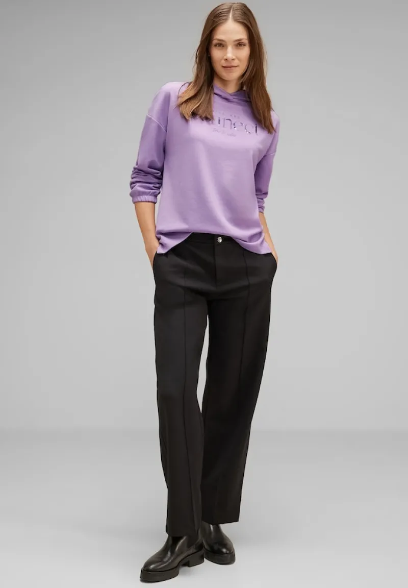Street One Shirts*Kapuzenshirt mit Stickerei soft pure lilac