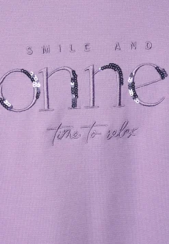 Street One Shirts*Kapuzenshirt mit Stickerei soft pure lilac