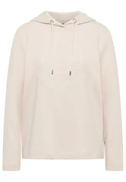 Cecil Shirts*Kapuzenshirt mit Stickerei light greige
