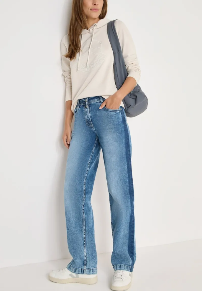 Cecil Shirts*Kapuzenshirt mit Stickerei light greige