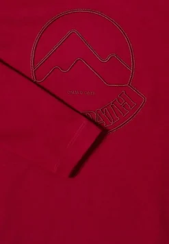 Cecil Shirts*Kapuzenshirt mit Stickerei beaujolais red