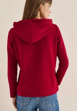 Cecil Shirts*Kapuzenshirt mit Stickerei beaujolais red