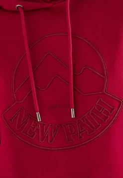 Cecil Shirts*Kapuzenshirt mit Stickerei beaujolais red