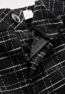 Street One Hosen*Karierte Bouclé Hose Black