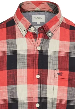 Camel Active Hemden|Big Boys*Kariertes Kurzarmhemd aus reiner Baumwolle Dark Navy