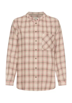Camel Active Blusen*Karobluse aus Baumwollmix mauve pink check