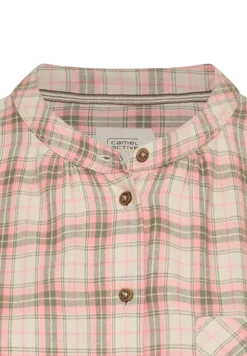 Camel Active Blusen*Karobluse aus Baumwollmix mauve pink check