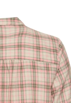 Camel Active Blusen*Karobluse aus Baumwollmix mauve pink check