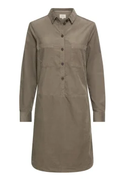 Camel Active Kleider*Kleid aus reiner Baumwolle shadow khaki