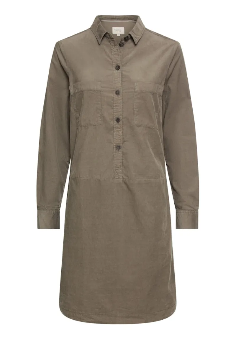 Camel Active Kleider*Kleid aus reiner Baumwolle shadow khaki