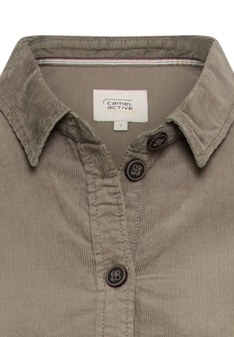 Camel Active Kleider*Kleid aus reiner Baumwolle shadow khaki