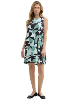 Tom Tailor Kleider*Kleid aus Viskose green dots and shapes design