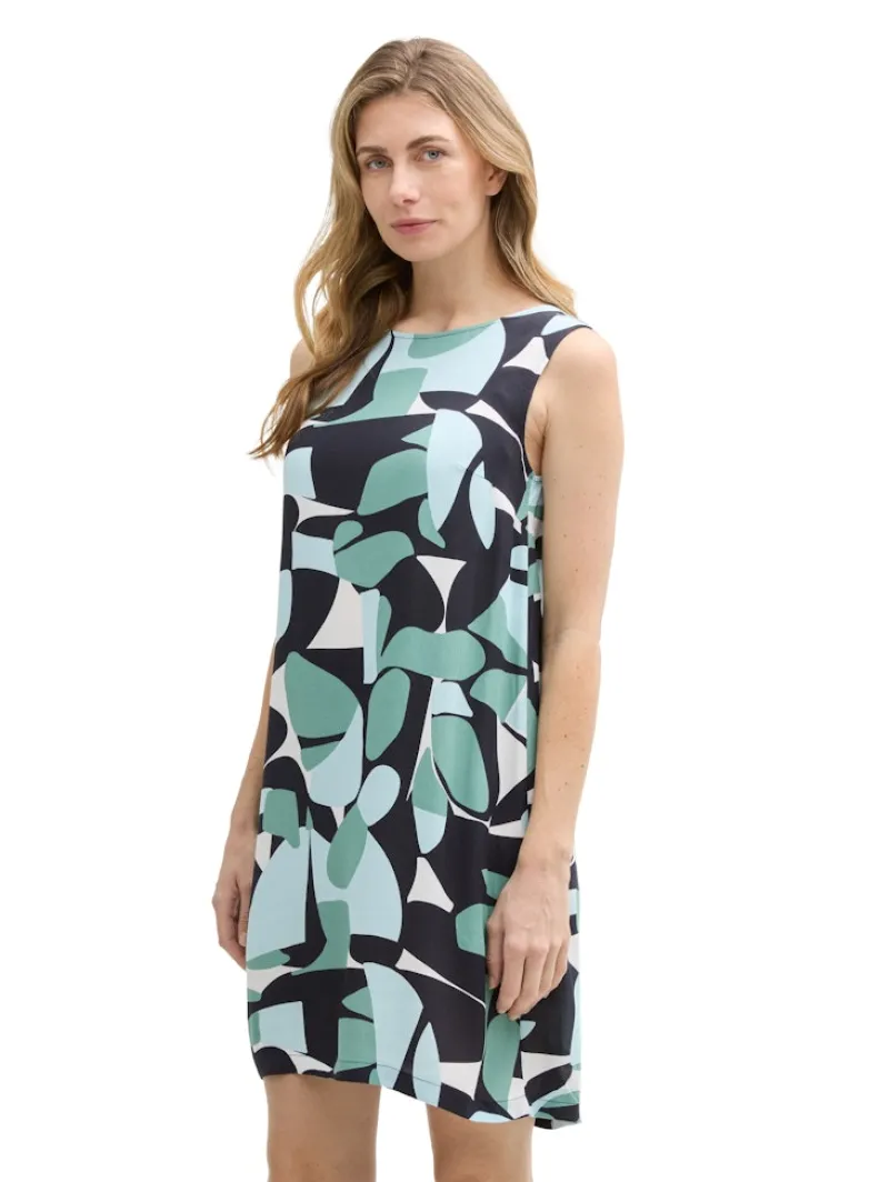 Tom Tailor Kleider*Kleid aus Viskose green dots and shapes design