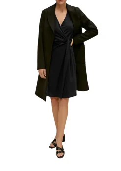 Comma Kleider*Kleid in Wickeloptik Schwarz