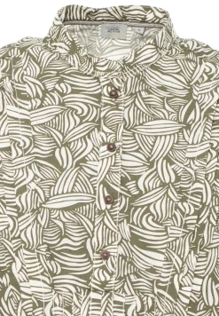 Camel Active Kleider*Kleid mit Allover-Print aus Baumwolle aop leaf print