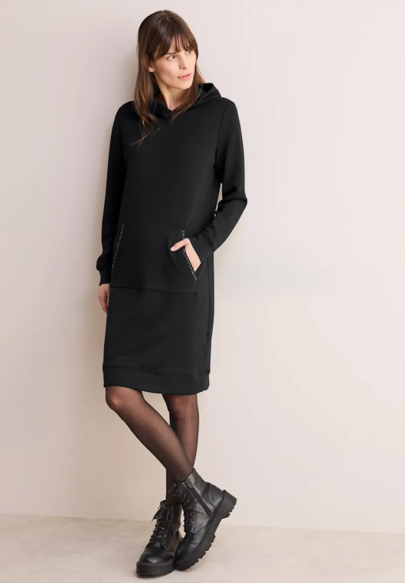Cecil Kleider*Kleid mit Kapuze Black
