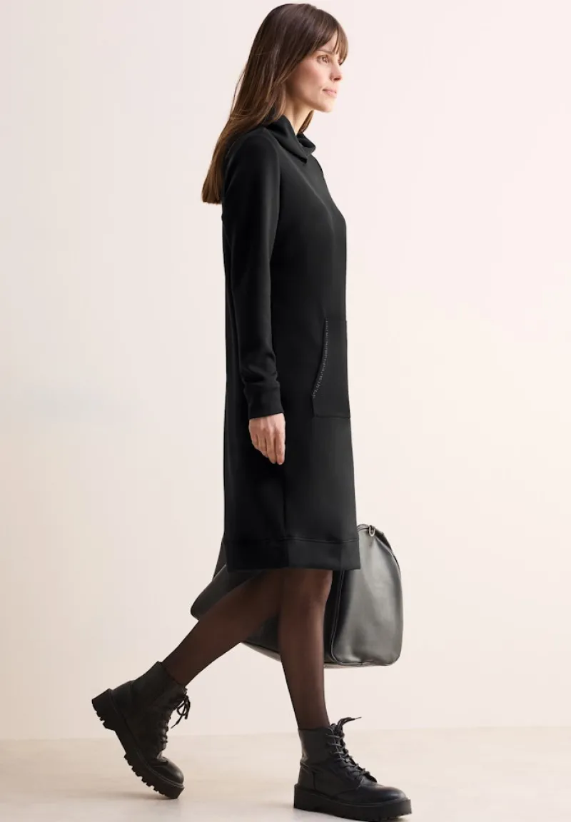 Cecil Kleider*Kleid mit Kapuze Black