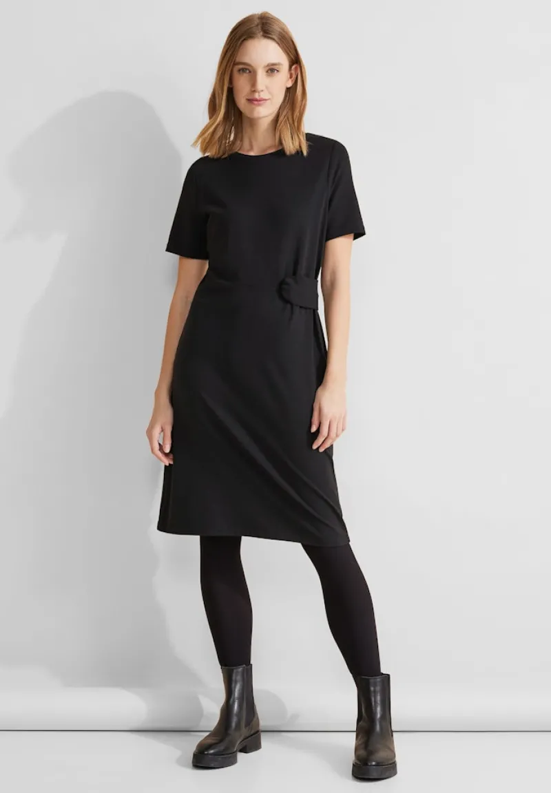 Street One Kleider*Kleid mit Knotendetail Black