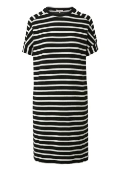 s.Oliver Kleider*Kleid mit Ringelmuster Schwarz