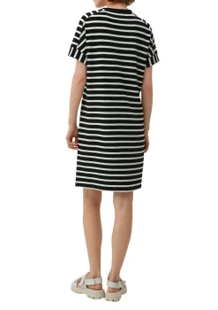 s.Oliver Kleider*Kleid mit Ringelmuster Schwarz