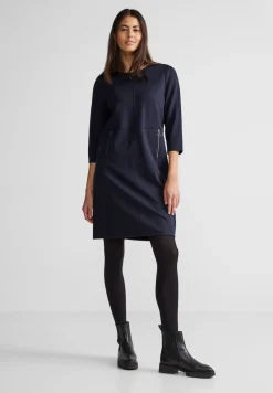 Street One Kleider*Knielanges Jerseykleid deep blue